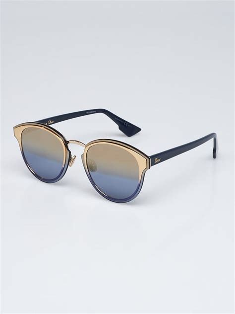 sun glasses dior nightfall gold blue